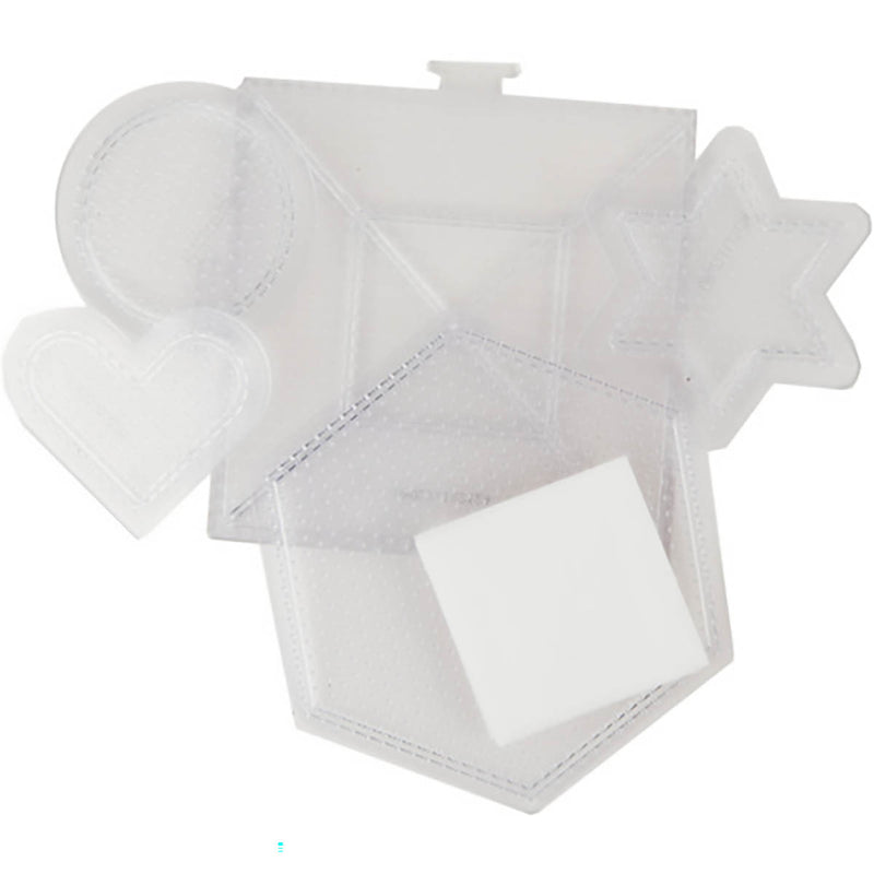 Small & Large Basic Shapes Clear Pegboards - 5 Ct