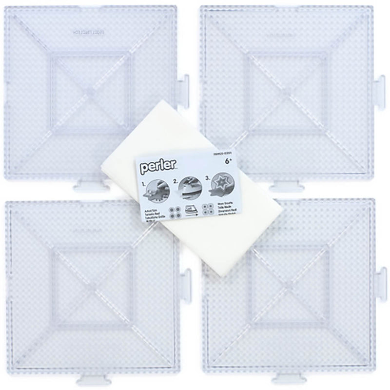 Large Clear Square Pegboards - 4 Ct